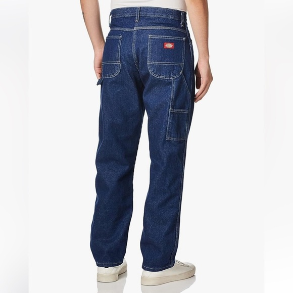 Dickies Relaxed Fit Carpenter Jean Stone Washed Indigo Blue - Picture 2 of 7